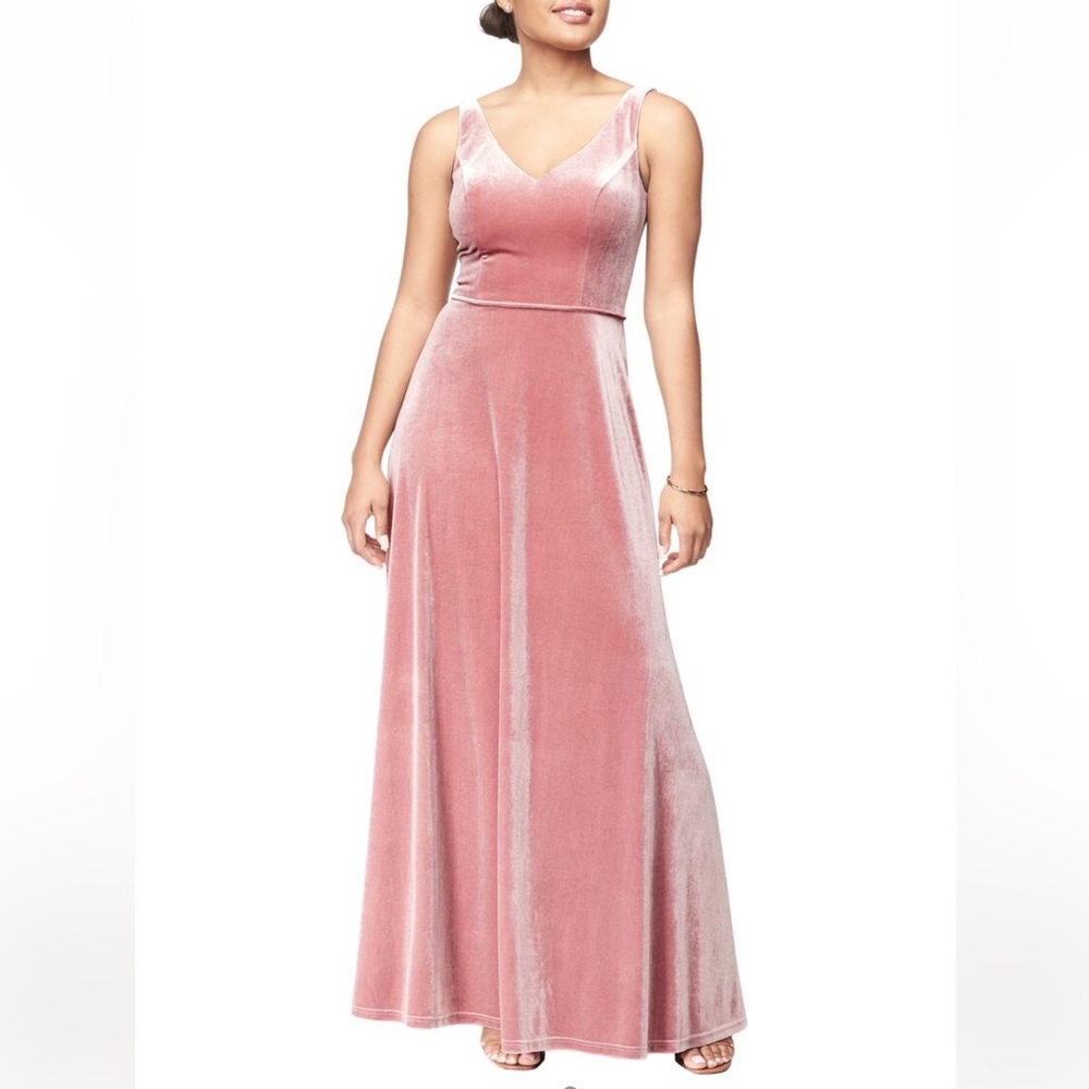 Bill Levkoff 1802 Velvet Rose Dress Gown Women's Special Ocassion Size 10 - Picture 16 of 16